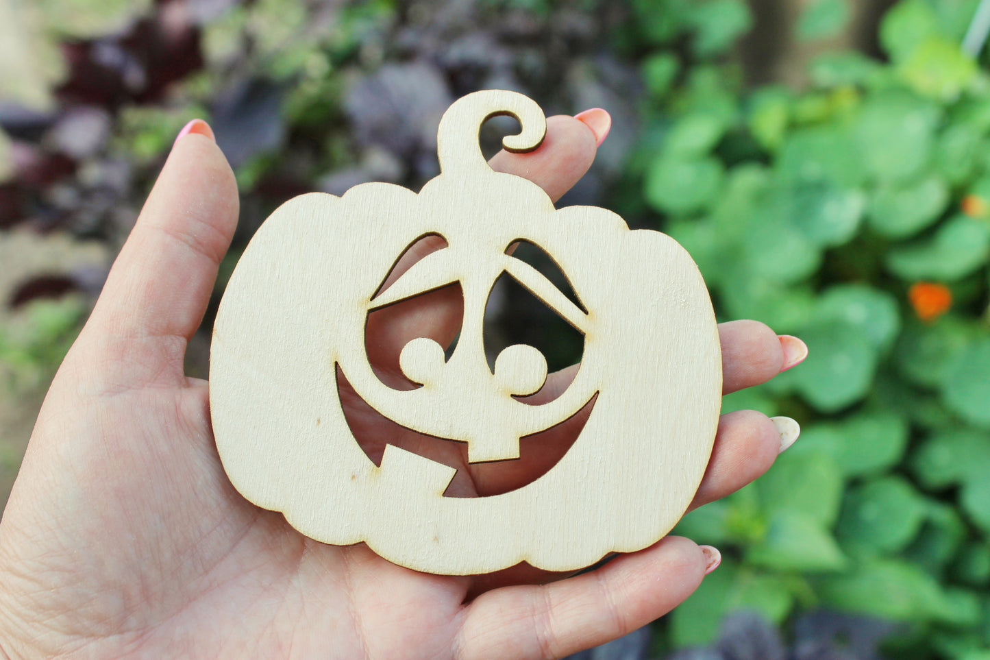 Halloween laser cut Jack O Lantern face coaster 4x4 inches - made of high quality plywood - table decor, Modern coasters -16- JACK-O-LANTERN