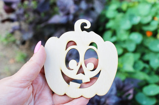 Halloween laser cut Jack O Lantern face coaster 3.8x4 inches - high quality plywood - table decor, Modern coasters -24- JACK-O-LANTERN