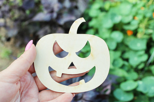 Halloween laser cut Jack O Lantern face coaster 4x4 inches - high quality plywood - table decor, Modern coasters -28- JACK-O-LANTERN