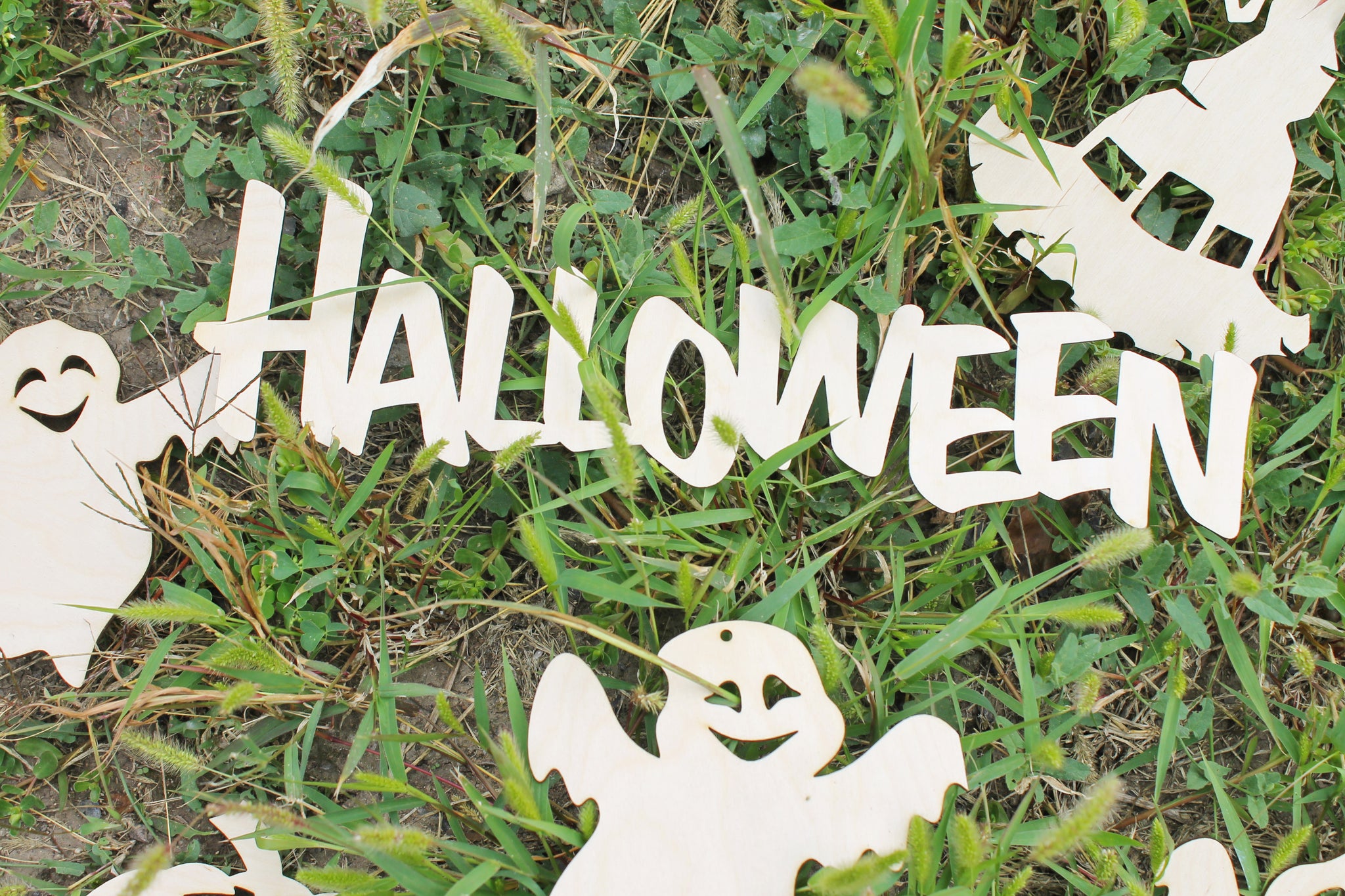 Halloween set - laser cut Halloween set- Halloween decorations - laser