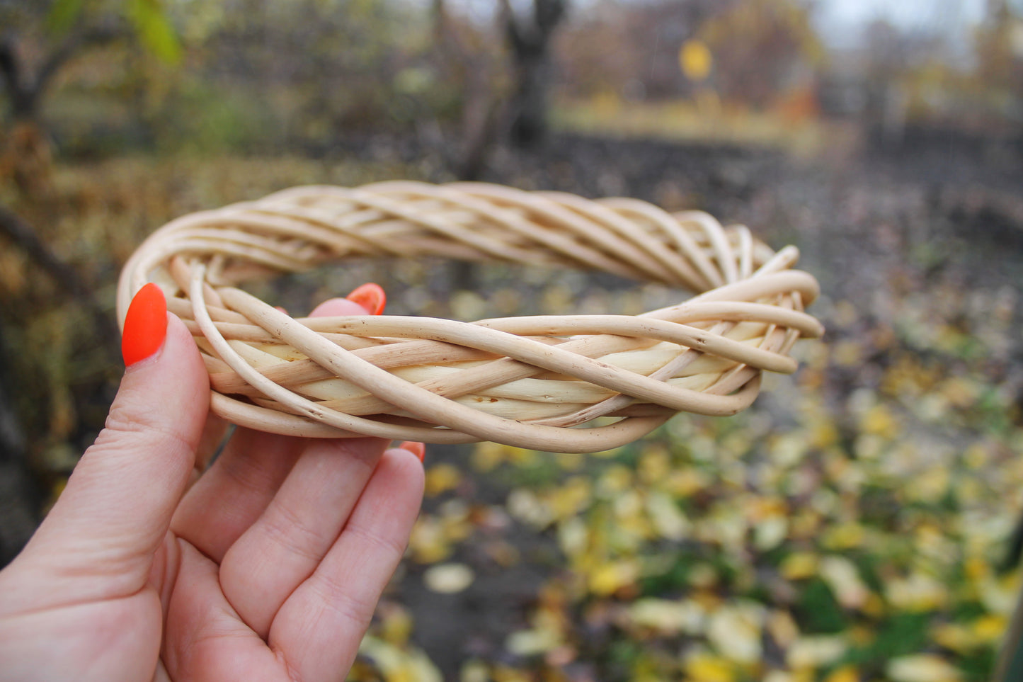 Wreath blank made of rod - Christmas Wreath made of vines - The basis for a Christmas wreath - eco friendly vines