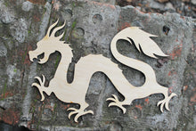 Load image into Gallery viewer, Dragon Laser Cut - unfinished blank - 10 inches - Dragon - Home Decor - Laser cut wood
