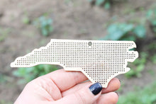 Load image into Gallery viewer, North Carolina state cross stitch - Laser Cut - unfinished blank - 5.5 inches - North Carolina cross stitch blank
