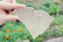 Load image into Gallery viewer, South Carolina state cross stitch - Laser Cut - unfinished blank - 4.8 inches - South Carolina cross stitch blank
