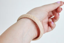 Load image into Gallery viewer, 12 mm Wooden bracelet unfinished round - natural eco friendly A12
