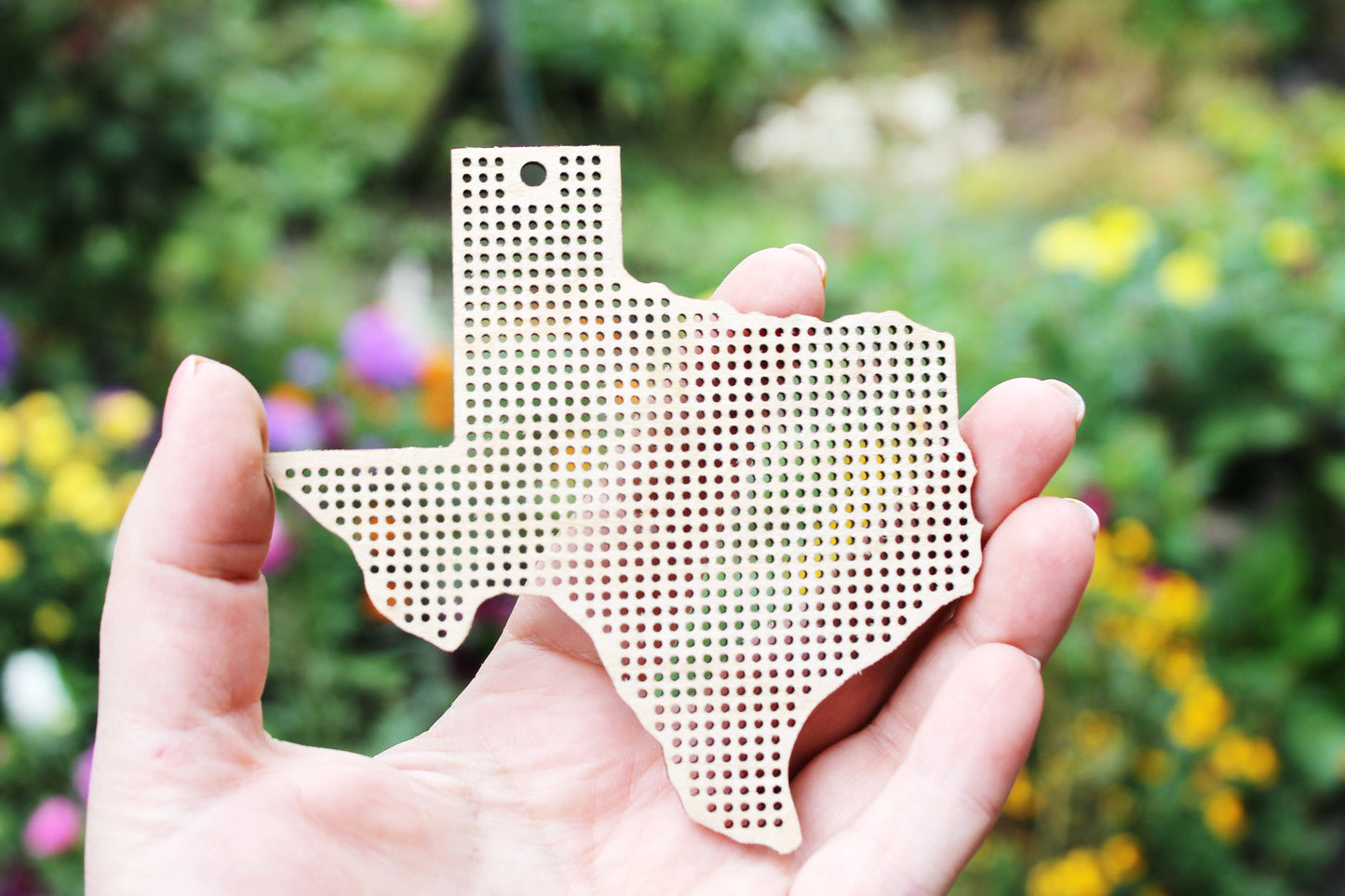 Texas state cross stitch - Laser Cut - unfinished blank - 4 inches - Texas cross stitch blank