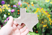 Load image into Gallery viewer, Texas state cross stitch - Laser Cut - unfinished blank - 4 inches - Texas cross stitch blank
