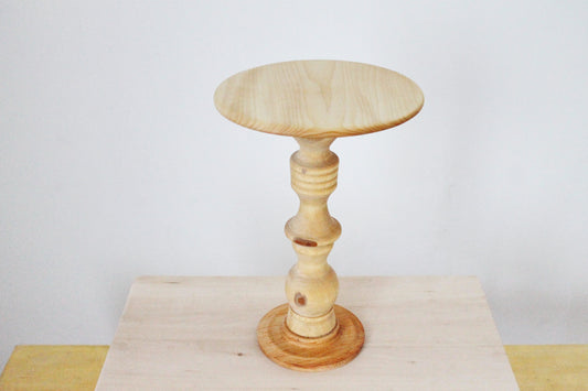 Wooden plant stand, covered by oil for wood - 14.8 inches - handmade flower stand - made of linden wood