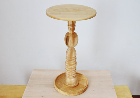 Wooden plant stand, covered by oil for wood - 18.5 inches - handmade flower stand - made of linden wood