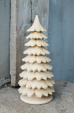 Load image into Gallery viewer, Wooden Christmas Tree - 160 mm - 6 inches - unfinished wooden handmade Christmas tree - made of alder wood
