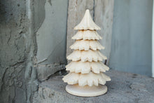 Load image into Gallery viewer, Wooden Christmas Tree - 120 mm - 4.7 inches - unfinished wooden handmade Christmas tree - made of alder wood
