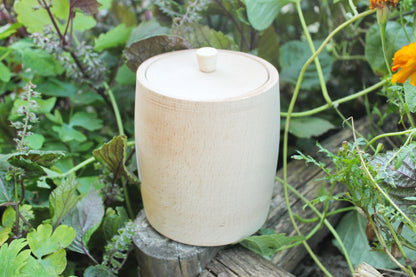 Unfinished wooden barrel - keg - 5.1 inches (130 mm) - natural eco-friendly - made of beech wood