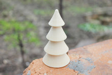 Load image into Gallery viewer, Wooden Christmas Tree - 100 mm - 3.9 inches - unfinished wooden handmade Christmas tree - made of alder wood
