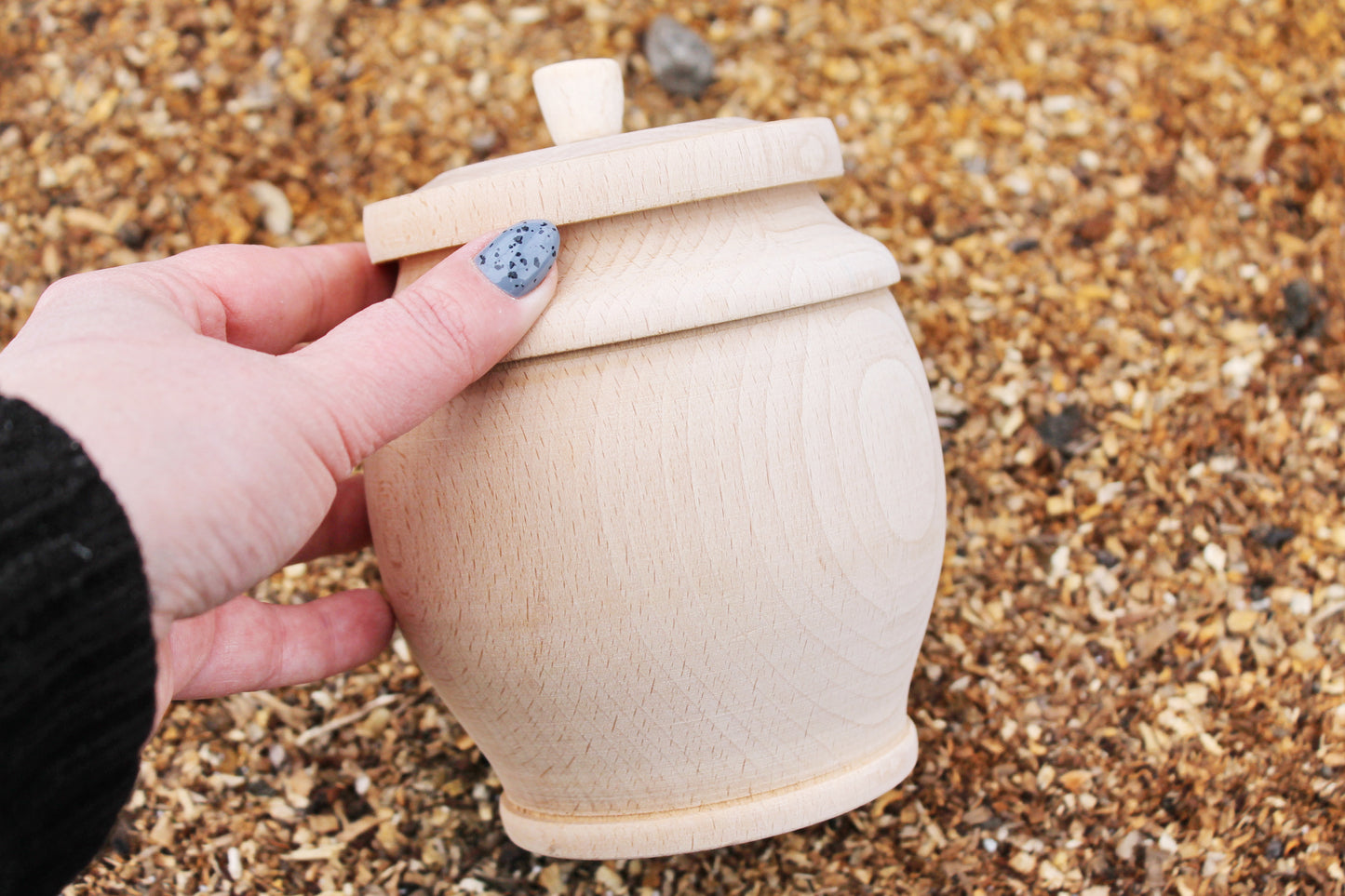 Unfinished wooden barrel - keg - 5.3 inches (135 mm) - natural eco-friendly - made of beech wood