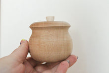 Load image into Gallery viewer, Unfinished wooden barrel (keg) 60x70 mm - 2.4 x 2.8 inches - natural eco-friendly - made of beech wood
