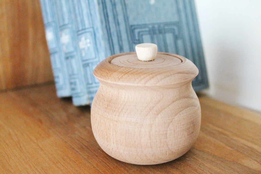 Unfinished wooden barrel (keg) 60x70 mm - 2.4 x 2.8 inches - natural eco-friendly - made of beech wood