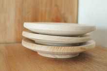 Load image into Gallery viewer, Wooden plate 13 cm 5.1 inches - unfinished natural eco friendly - made of beech wood
