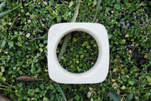 Load image into Gallery viewer, 35 mm Wooden bangle unfinished square - natural eco friendly
