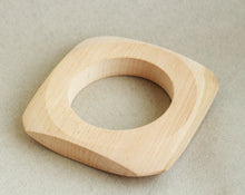 Load image into Gallery viewer, Wooden bracelet unfinished square - socket bracelet - natural eco friendly
