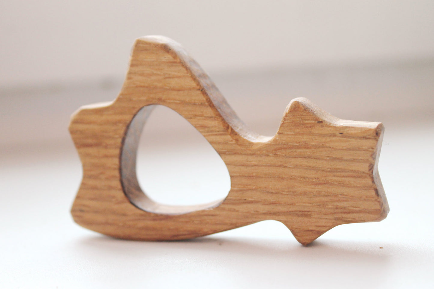 Falling star-teether, natural, eco-friendly - Natural Wooden Toy - Oak Teether - Handmade wooden teether