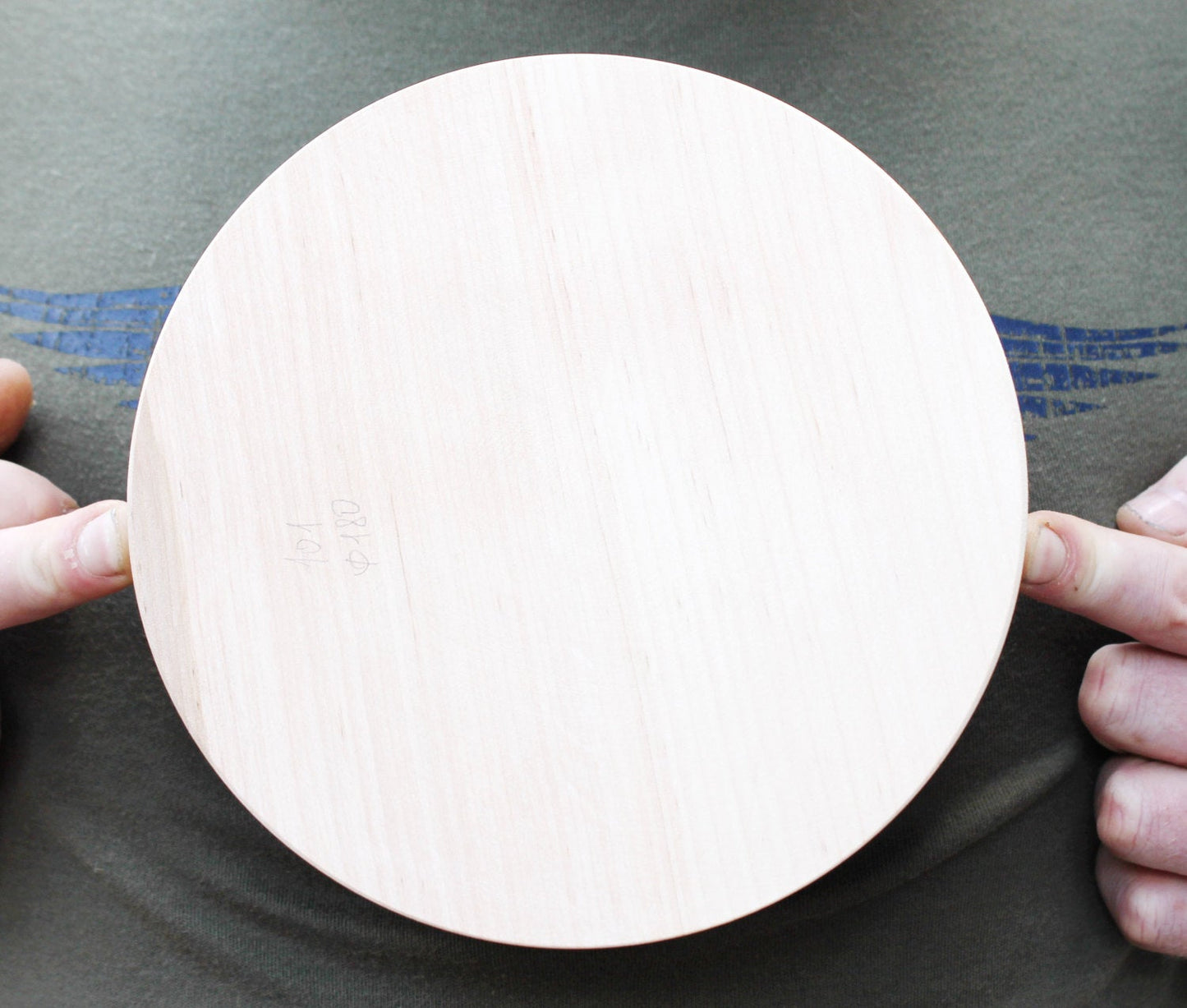 180 mm - Round unfinished wooden box - with cover - natural, eco friendly - 180 mm diameter