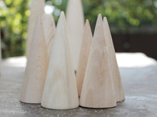 Load image into Gallery viewer, Big wooden cones 100 mm x 40 mm - natural eco-friendly

