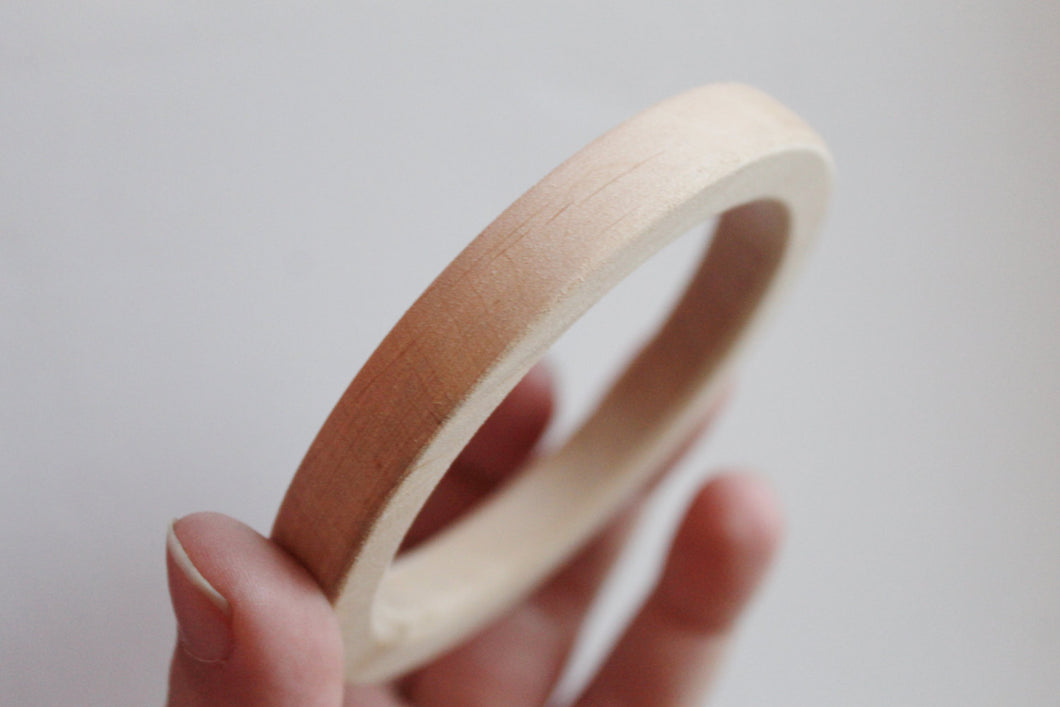 10 mm Wooden bracelet unfinished round - natural eco friendly