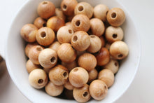 Load image into Gallery viewer, Juniper aroma beads 12 mm Natural polished - 10 pcs - eco friendly
