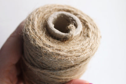 Jute twine - 200 m - 218 yards - natural cord - rustic cords, eco friendly, craft supplies, gift wrapping