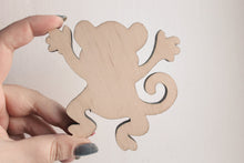 Load image into Gallery viewer, Unfinished wooden figurine - Wooden monkey - eco-friendly wooden toy
