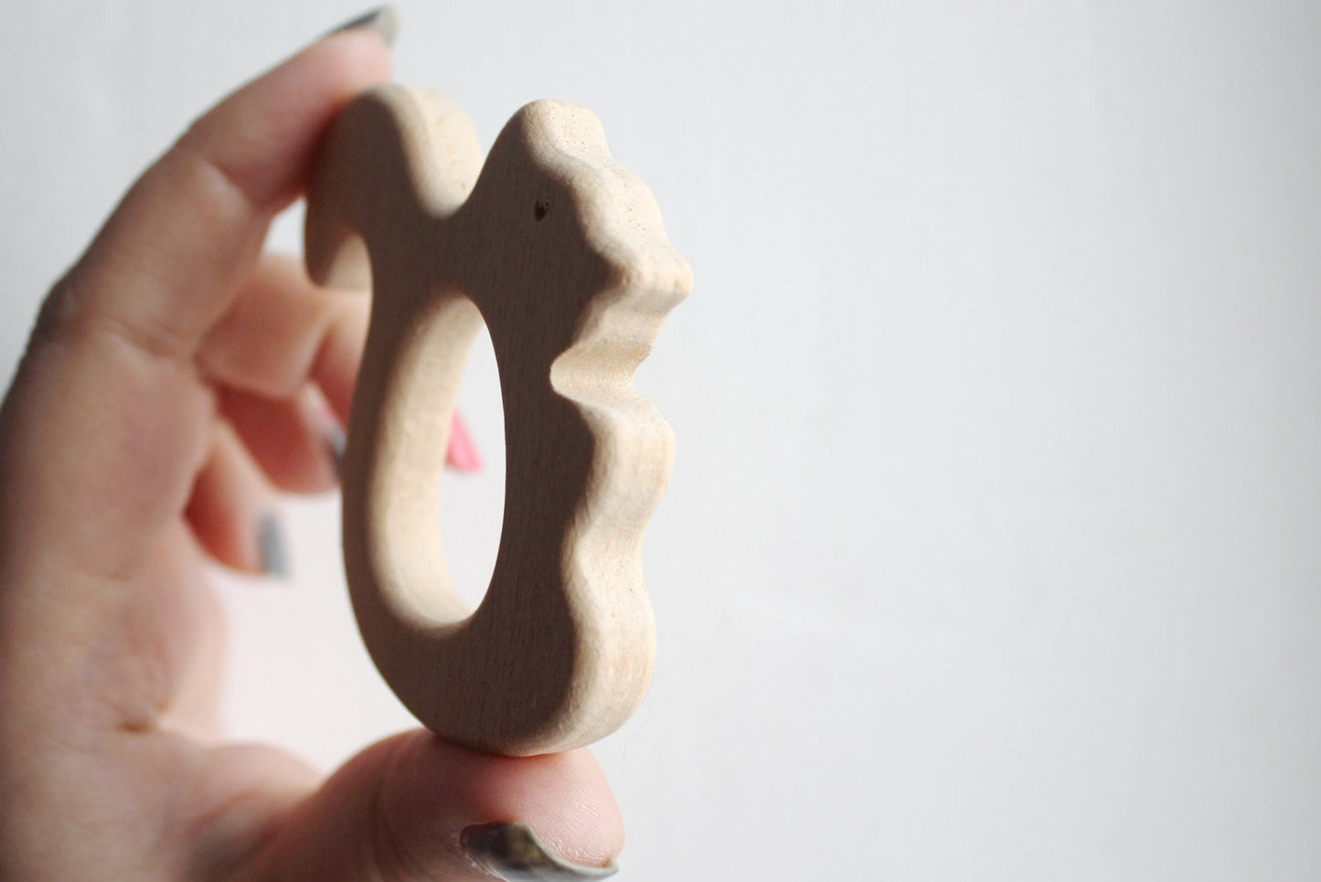 Squirrel-teether, natural, eco-friendly - Natural Wooden Toy - Teether - Handmade wooden teether - squirrel