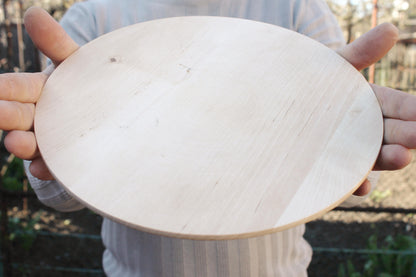 Wooden plate 20 cm 7.87 inch unfinished natural eco friendly