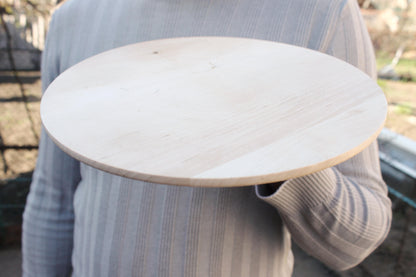 Wooden plate 20 cm 7.87 inch unfinished natural eco friendly
