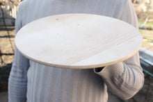 Load image into Gallery viewer, Wooden plate 20 cm 7.87 inch unfinished natural eco friendly
