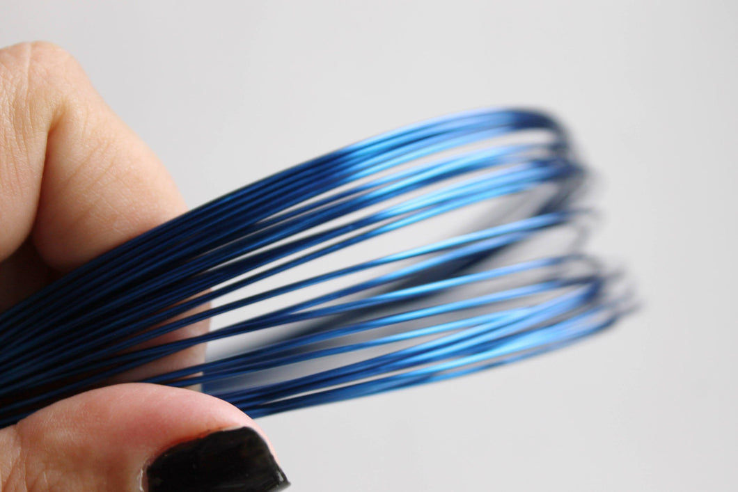 Aluminum wire Blue - diameter 1 mm - 10 meters - Jewelry Craft Wire Wrapping - 15