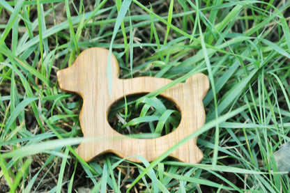 Dog-teether, natural, eco-friendly - Natural Wooden Toy - Oak Teether - Handmade wooden teether