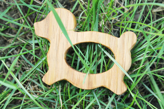 Dog-teether, natural, eco-friendly - Natural Wooden Toy - Oak Teether - Handmade wooden teether