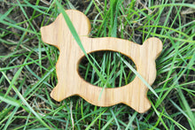 Load image into Gallery viewer, Dog-teether, natural, eco-friendly - Natural Wooden Toy - Oak Teether - Handmade wooden teether
