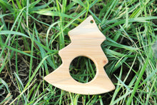 Load image into Gallery viewer, Juniper teether- Christmas tree - eco-friendly wooden toy - made of aroma juniper wood
