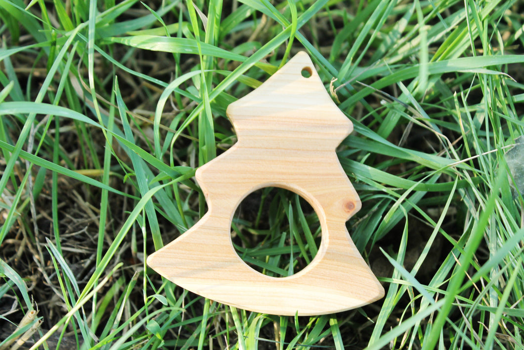 Juniper teether- Christmas tree - eco-friendly wooden toy - made of aroma juniper wood