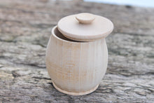 Load image into Gallery viewer, Unfinished wooden barrel (keg) 68 mm x 65 mm - natural eco-friendly - made of beech wood
