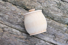 Load image into Gallery viewer, Unfinished wooden barrel (keg) 68 mm x 65 mm - natural eco-friendly - made of beech wood
