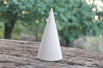 Big wooden cones 120 mm x 60 mm - natural eco-friendly - beech wood