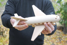 Load image into Gallery viewer, Wooden plane - Boeing, wooden toy, made of eco friendly beech wood - toy for kids - wooden model
