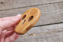 Load image into Gallery viewer, Scull - OAK-teether, natural, eco-friendly - Natural Wooden Toy - Oak Teether - Handmade wooden teether
