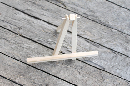20 cm Easel - unfinished wooden easel, miniature painting, ACEO painting supply - 7,9"