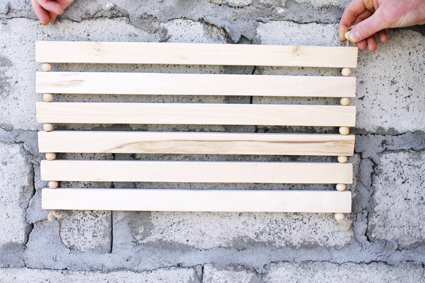 Wooden Bath Shower Bathroom small mat - handmade linden wood bath mat - natural eco friendly