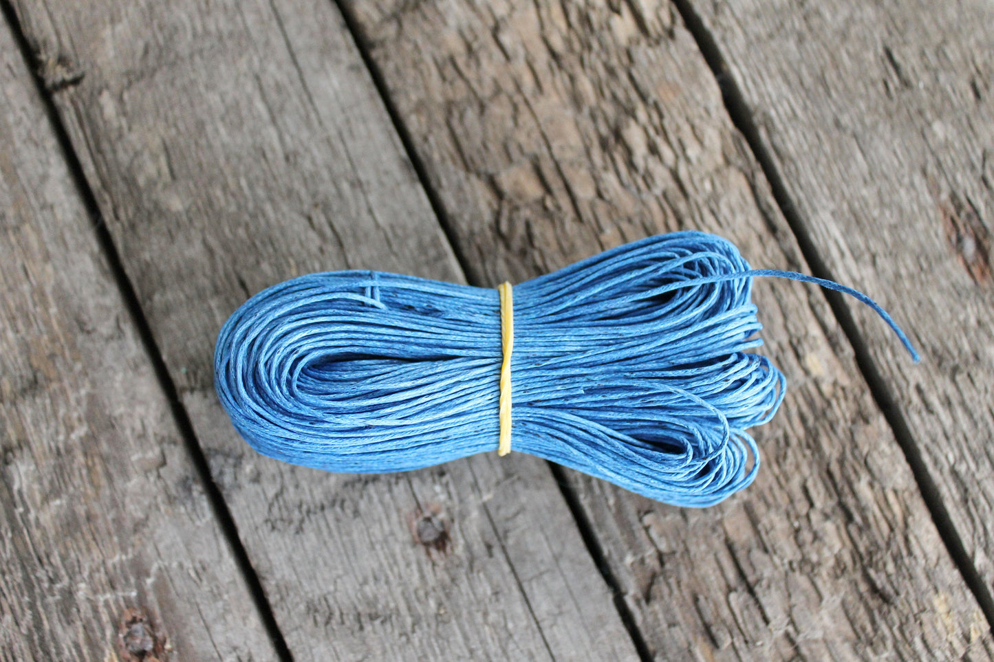 Sapphire  Wax Cotton Cord 1mm 10 meters - 10,9 yards or 32,8 feet