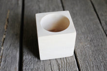 Load image into Gallery viewer, 45 mm - Square unfinished wooden box - without lid - natural, eco friendly - 1.77 inches - Wedding ring box
