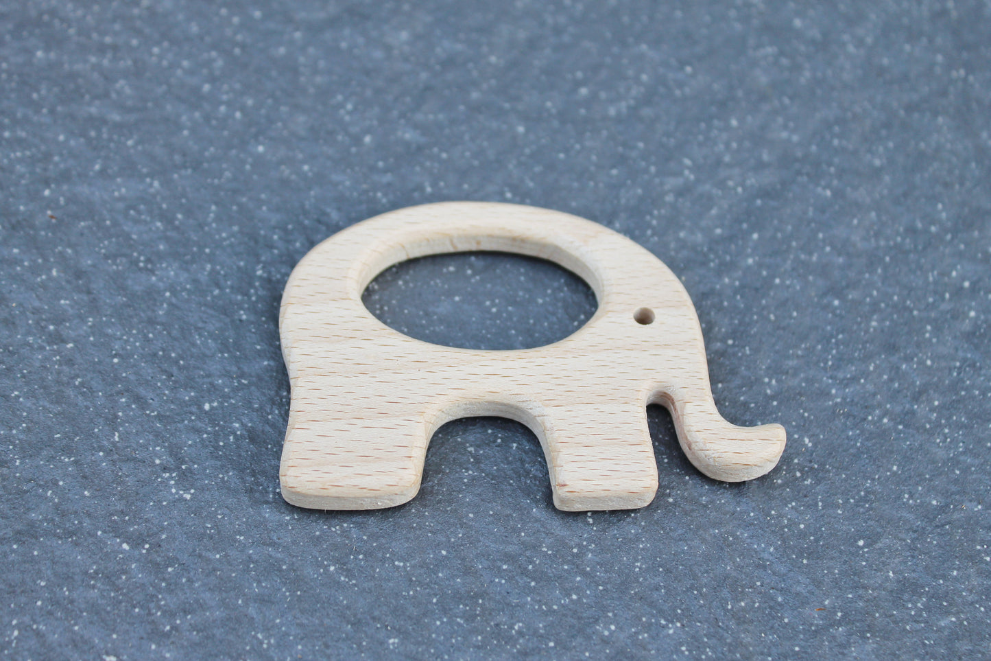 Elephant-teether, natural, eco-friendly - Natural Wooden Toy - Beech Teether - Handmade wooden teether